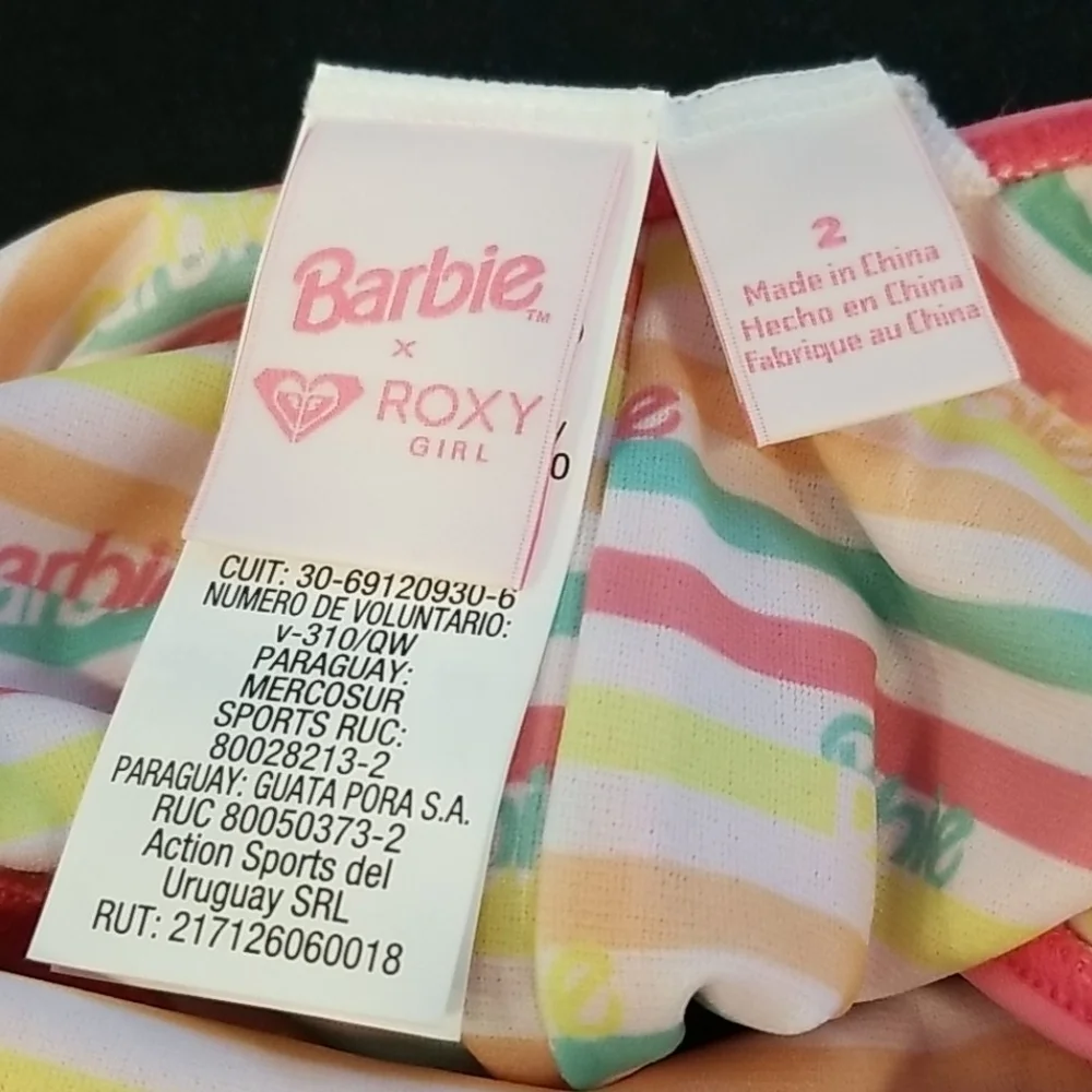 💕BARBIE x ROXY💕 One Piece Swimsuit Pink Lemonade